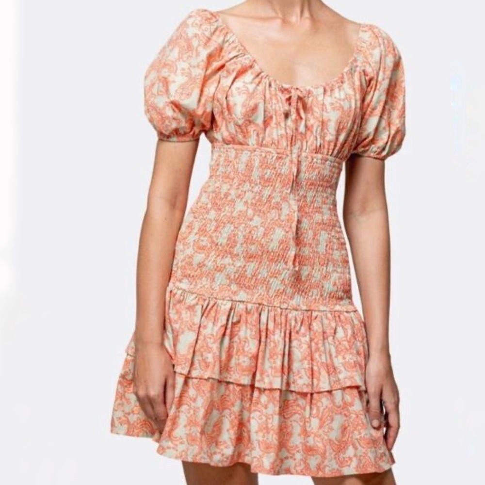 NWT LUSANA • Ischia Paisley Ruched‎ Dress